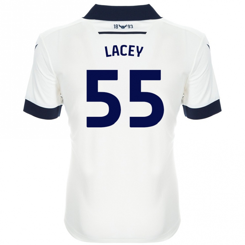גברים כדורגל Aaron Lacey #55 כחול נייבי לבן הרחק ג'רזי 2024/25