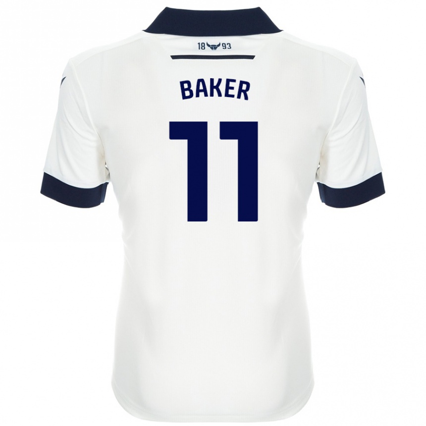 גברים כדורגל Sophie Baker #11 כחול נייבי לבן הרחק ג'רזי 2024/25