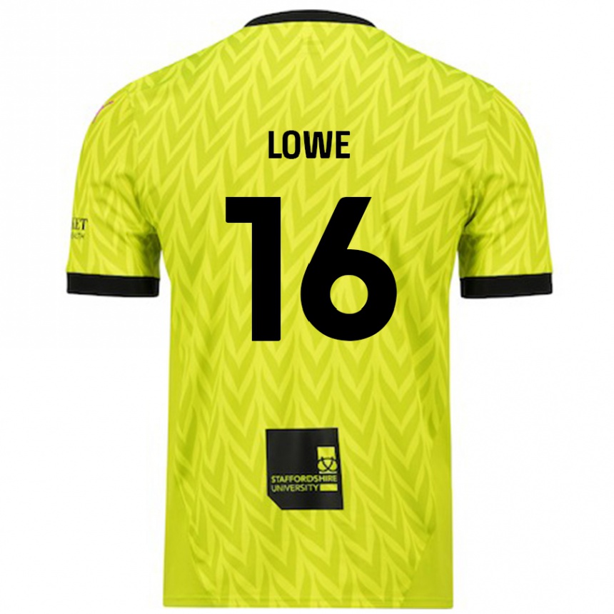 גברים כדורגל Jason Lowe #16 ירוק פלורסנט הרחק ג'רזי 2024/25