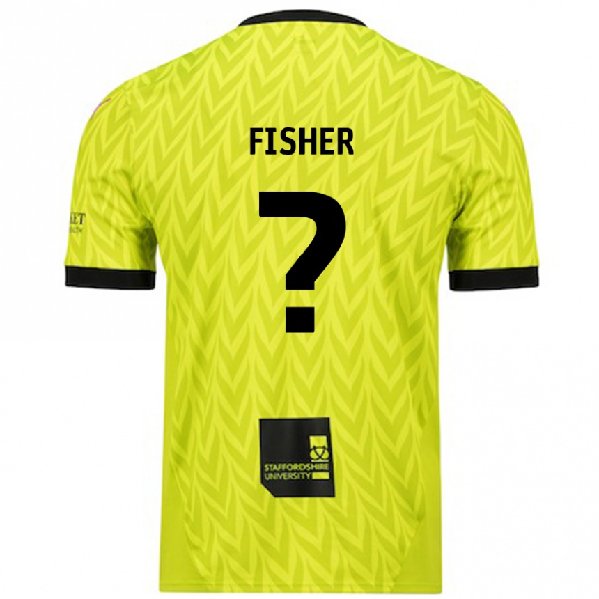גברים כדורגל Elijah Fisher #0 ירוק פלורסנט הרחק ג'רזי 2024/25