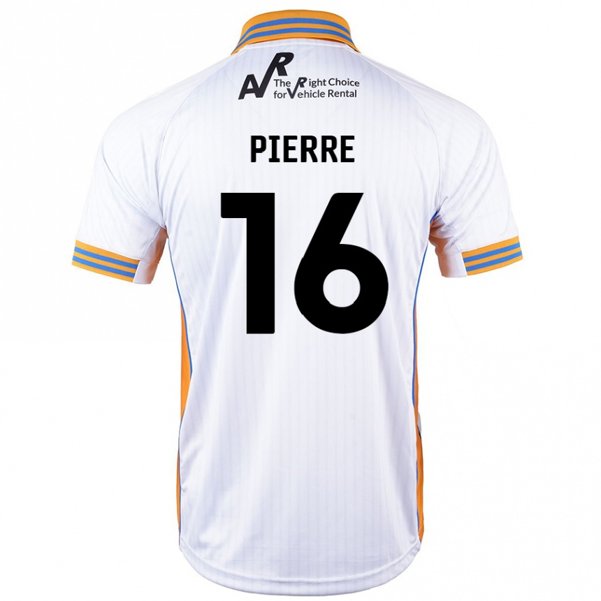 גברים כדורגל Aaron Pierre #16 לָבָן הרחק ג'רזי 2024/25