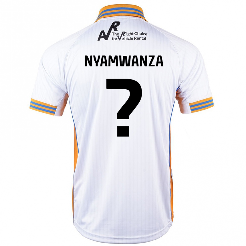 גברים כדורגל Simba Nyamwanza #0 לָבָן הרחק ג'רזי 2024/25