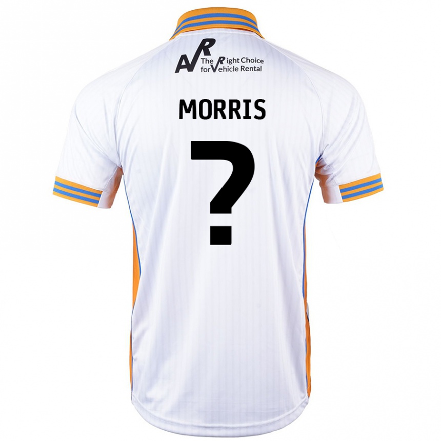 גברים כדורגל Cammron Morris #0 לָבָן הרחק ג'רזי 2024/25