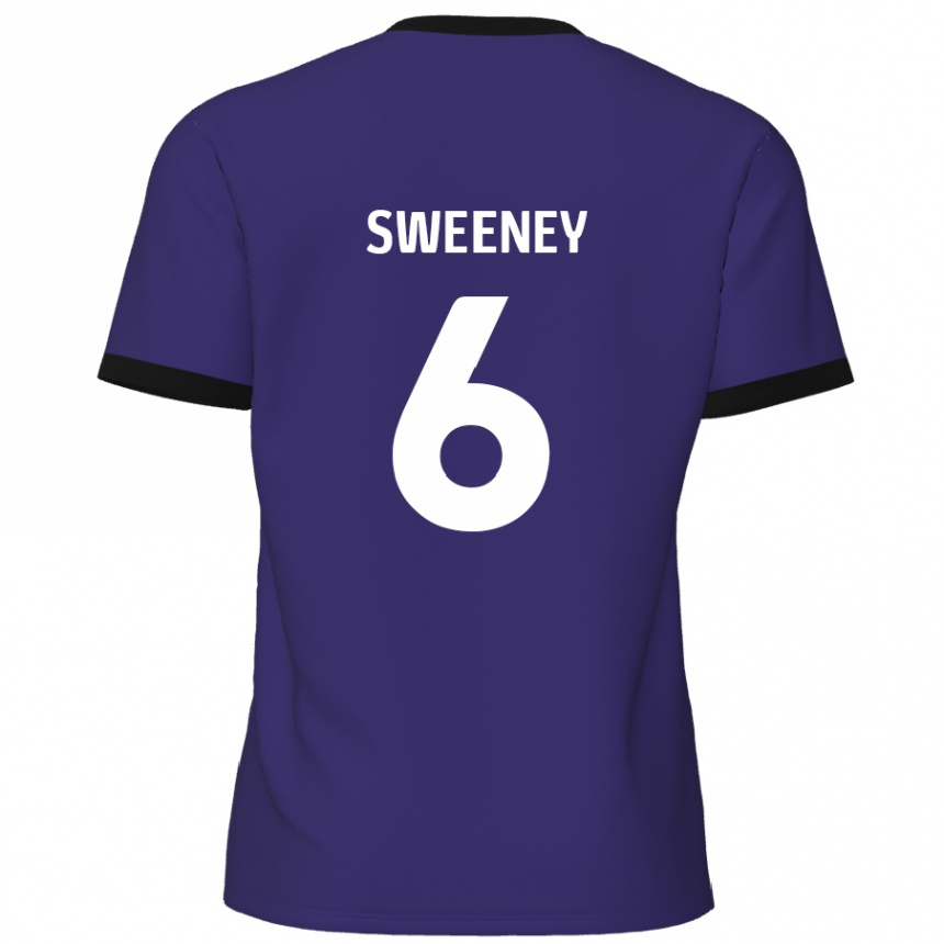 גברים כדורגל Dan Sweeney #6 סָגוֹל הרחק ג'רזי 2024/25
