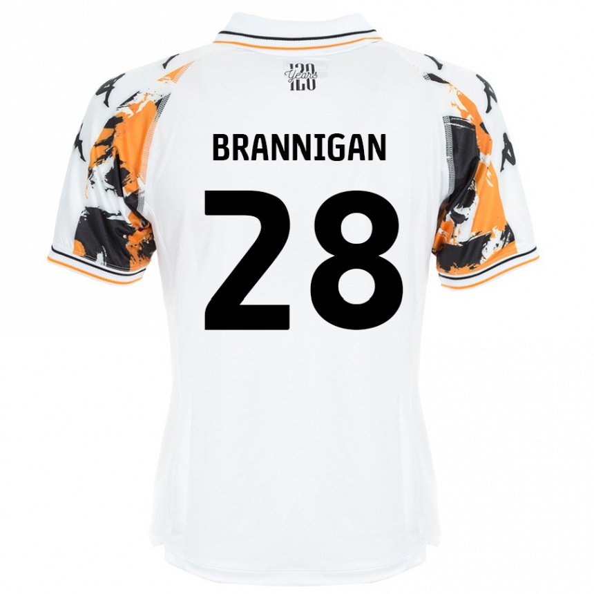 גברים כדורגל Aoife Brannigan #28 לָבָן הרחק ג'רזי 2024/25