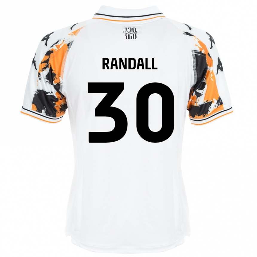 גברים כדורגל Jennifer Randall #30 לָבָן הרחק ג'רזי 2024/25