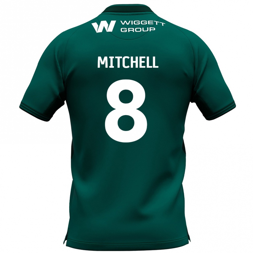 גברים כדורגל Billy Mitchell #8 יָרוֹק הרחק ג'רזי 2024/25