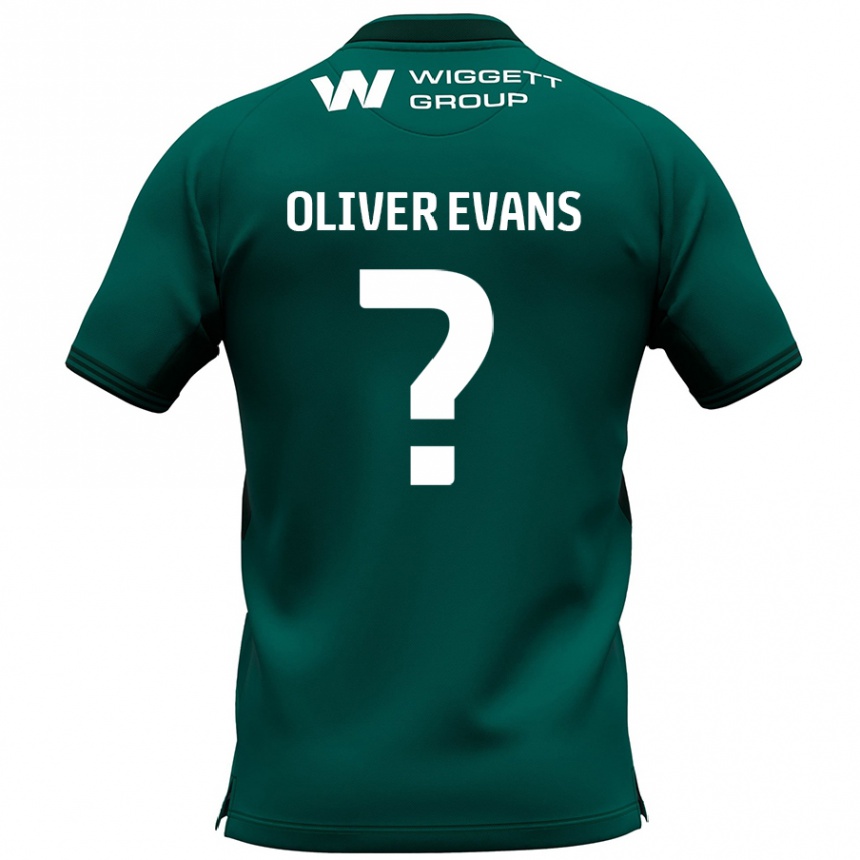 גברים כדורגל Oliver Evans #0 יָרוֹק הרחק ג'רזי 2024/25