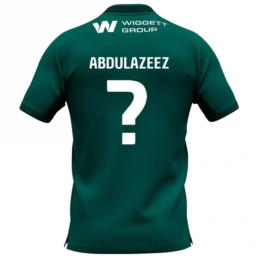 גברים כדורגל Abdulahi Abdulazeez #0 יָרוֹק הרחק ג'רזי 2024/25