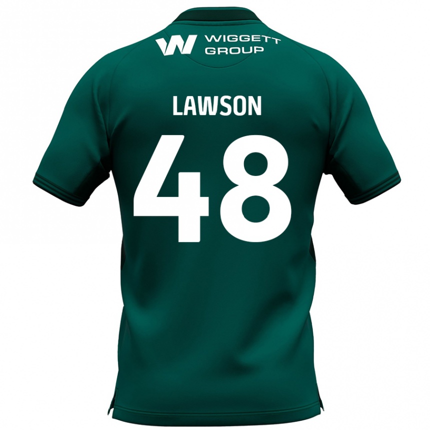 גברים כדורגל Sha'mar Lawson #48 יָרוֹק הרחק ג'רזי 2024/25