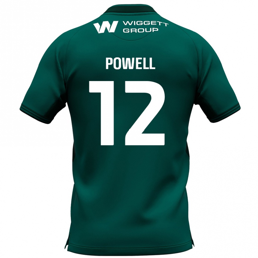גברים כדורגל Beth Powell #12 יָרוֹק הרחק ג'רזי 2024/25