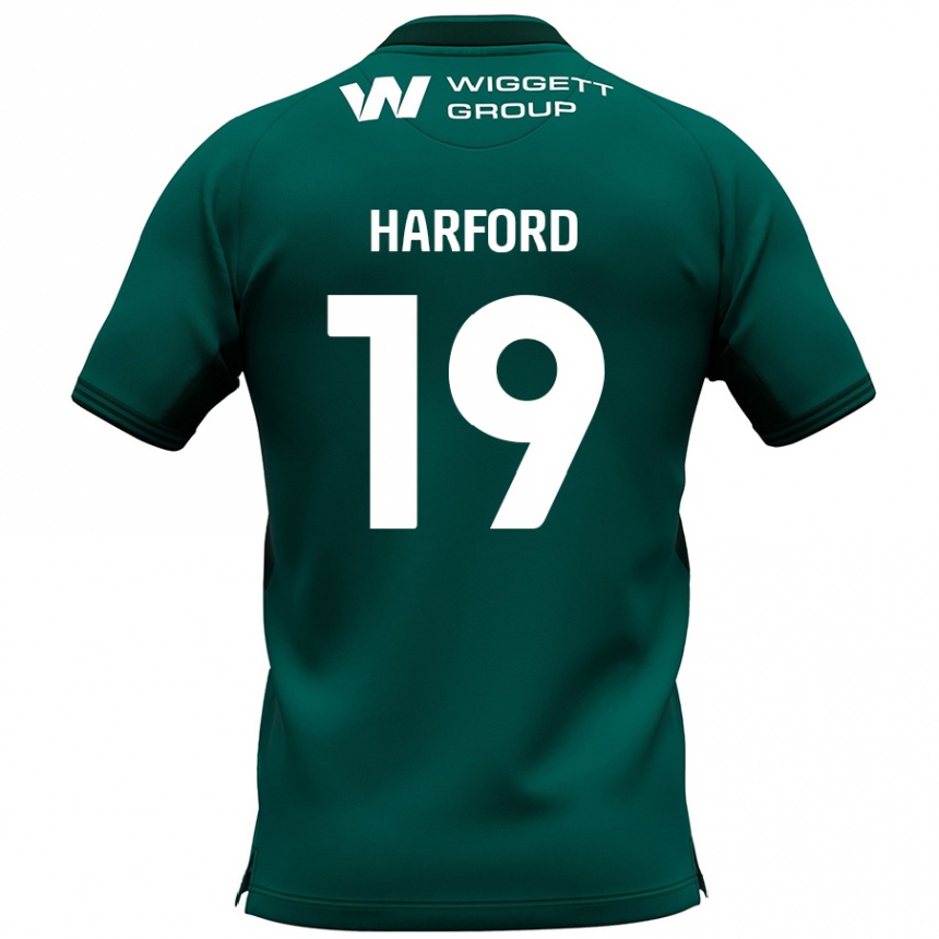 גברים כדורגל Beth Harford #19 יָרוֹק הרחק ג'רזי 2024/25
