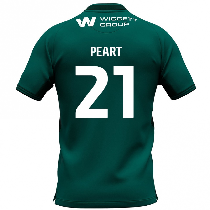 גברים כדורגל Kalani Peart #21 יָרוֹק הרחק ג'רזי 2024/25