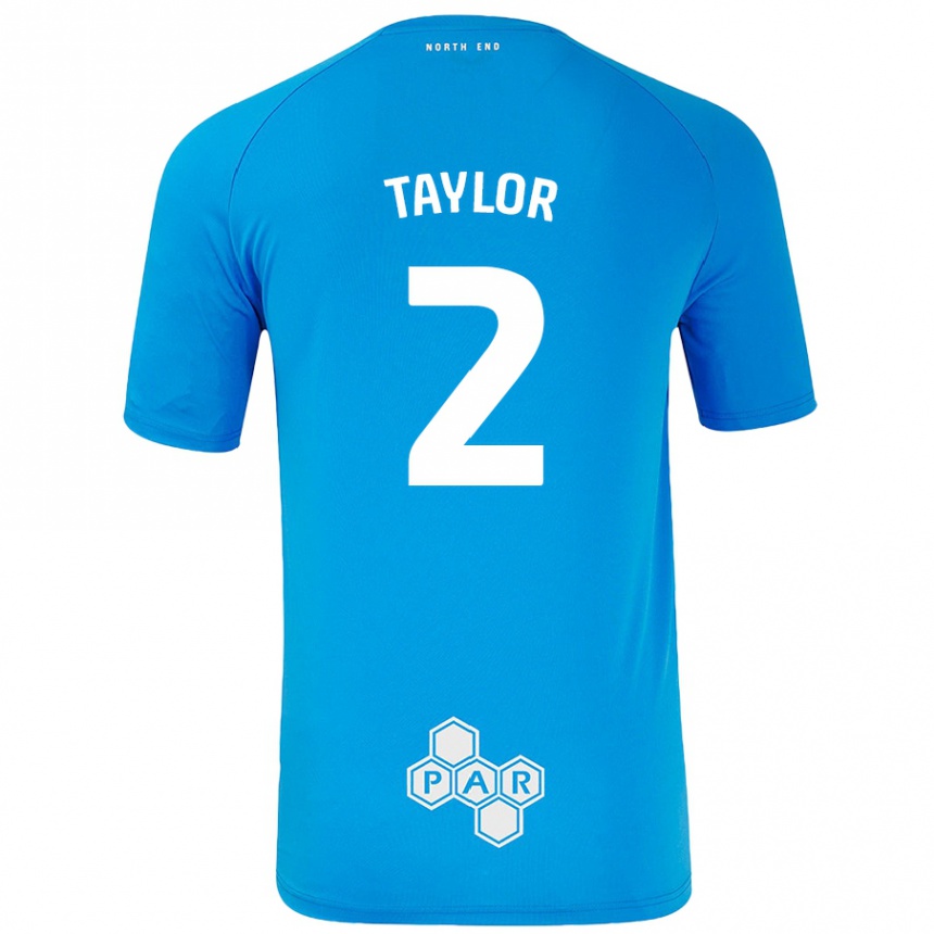 גברים כדורגל Alex Taylor #2 כחול שמיים הרחק ג'רזי 2024/25