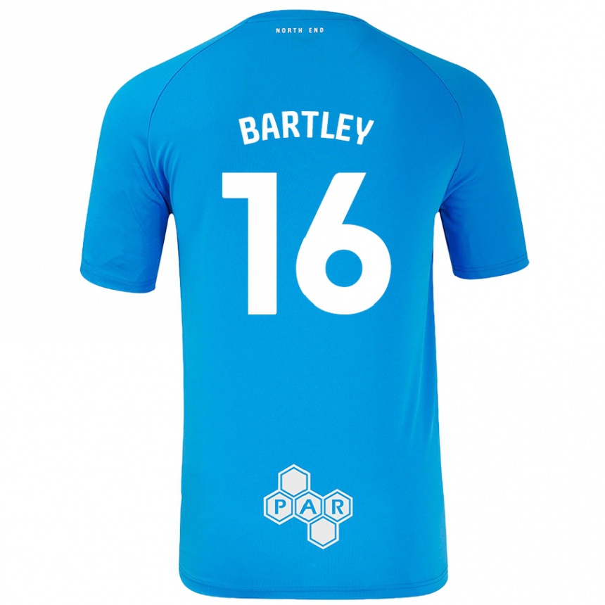 גברים כדורגל Melanie Bartley #16 כחול שמיים הרחק ג'רזי 2024/25