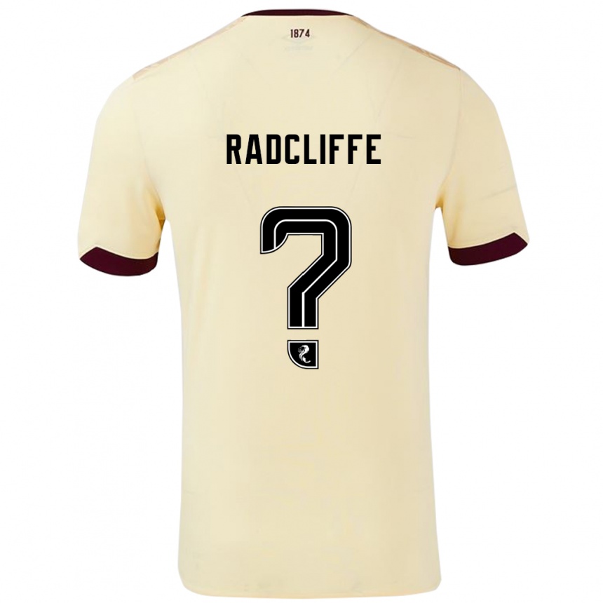 גברים כדורגל Josh Radcliffe #0 קרם בורדו הרחק ג'רזי 2024/25