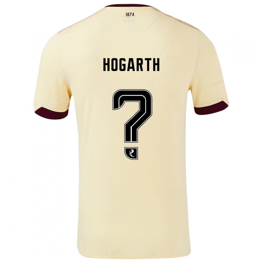 גברים כדורגל Taylor Hogarth #0 קרם בורדו הרחק ג'רזי 2024/25