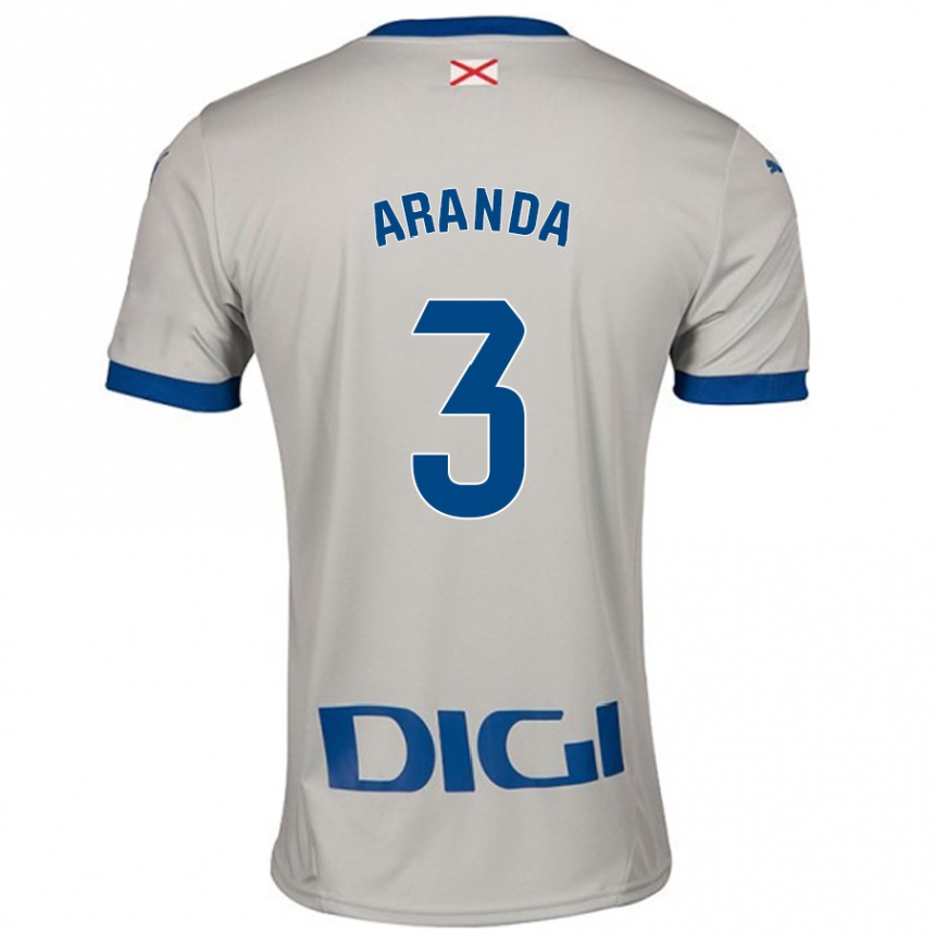 גברים כדורגל Miguel Aranda #3 אפור בהיר הרחק ג'רזי 2024/25