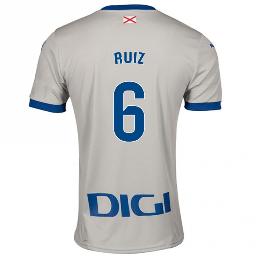 גברים כדורגל Markel Ruiz #6 אפור בהיר הרחק ג'רזי 2024/25