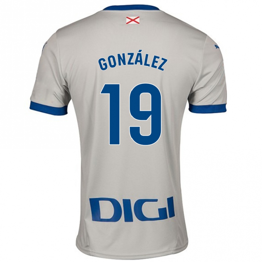 גברים כדורגל Aimar González #19 אפור בהיר הרחק ג'רזי 2024/25