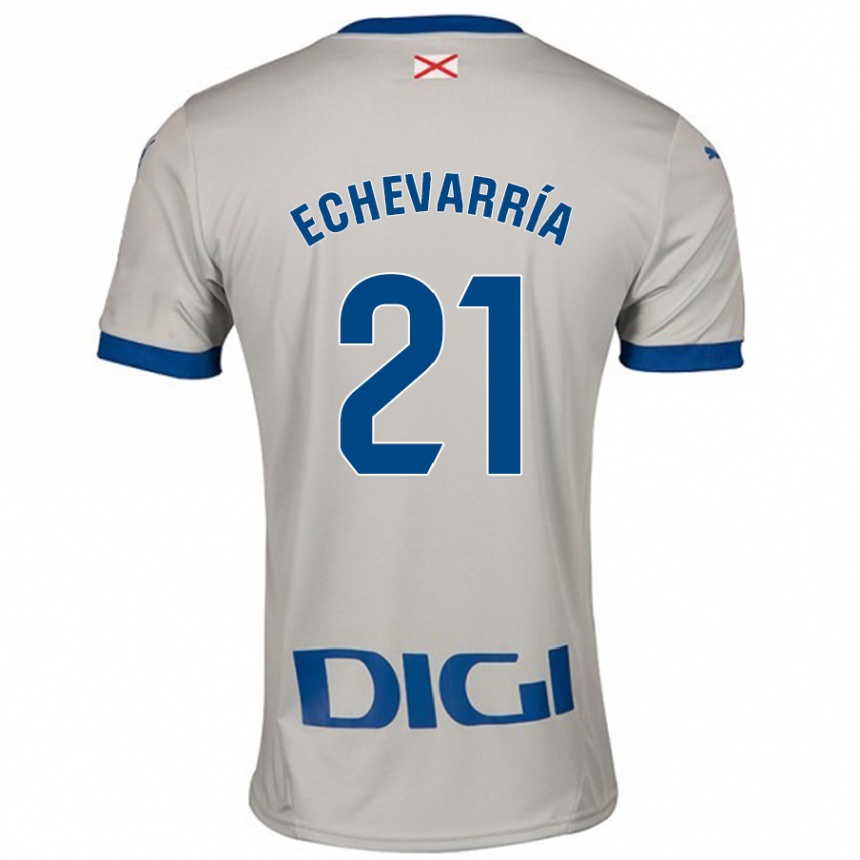 גברים כדורגל Martin Echevarría #21 אפור בהיר הרחק ג'רזי 2024/25