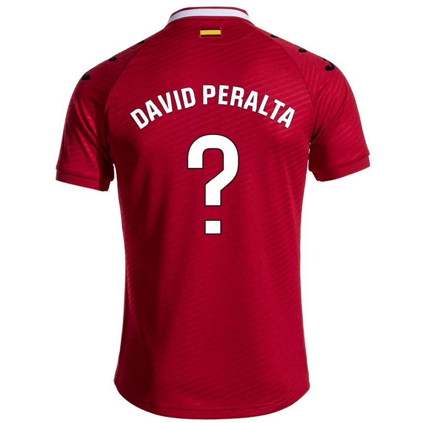 גברים כדורגל Juan David Peralta #0 אדום כהה הרחק ג'רזי 2024/25