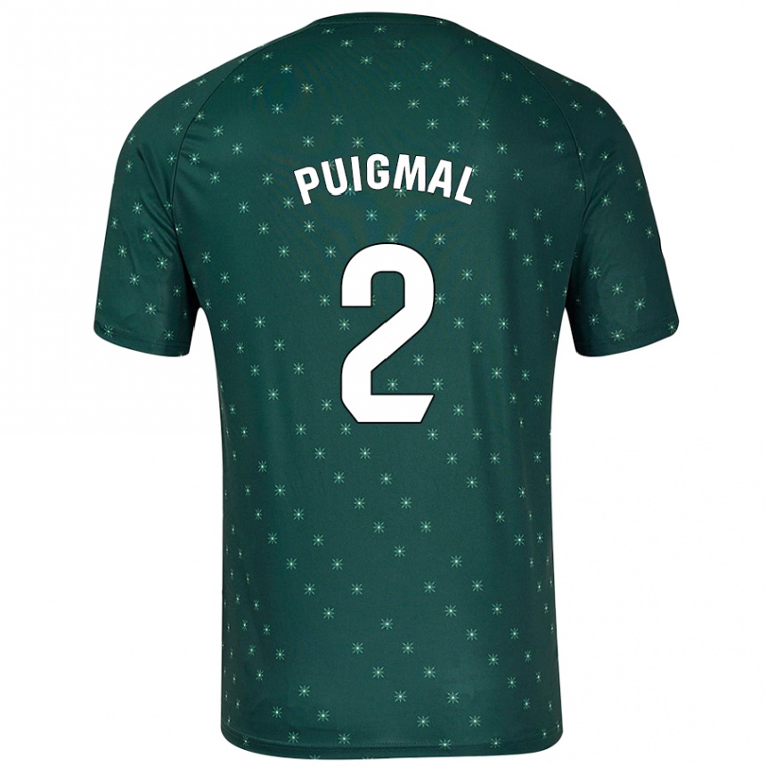 גברים כדורגל Arnau Puigmal #2 ירוק כהה הרחק ג'רזי 2024/25