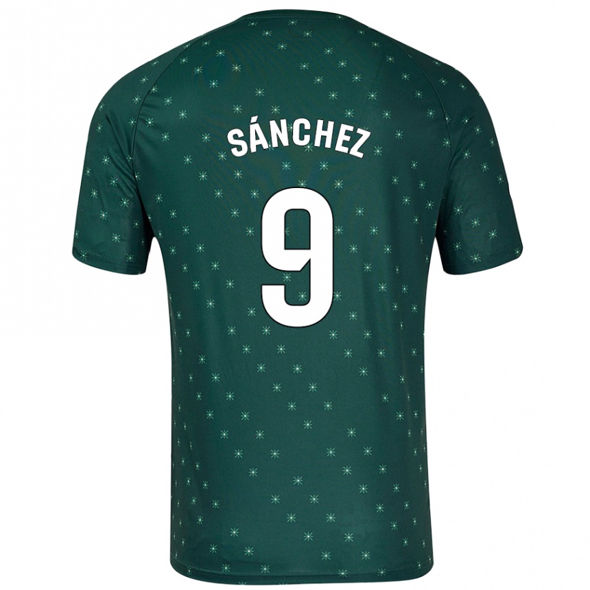 גברים כדורגל Loren Sánchez #9 ירוק כהה הרחק ג'רזי 2024/25