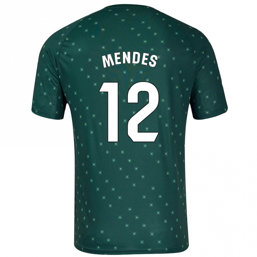 גברים כדורגל Alex Mendes #12 ירוק כהה הרחק ג'רזי 2024/25