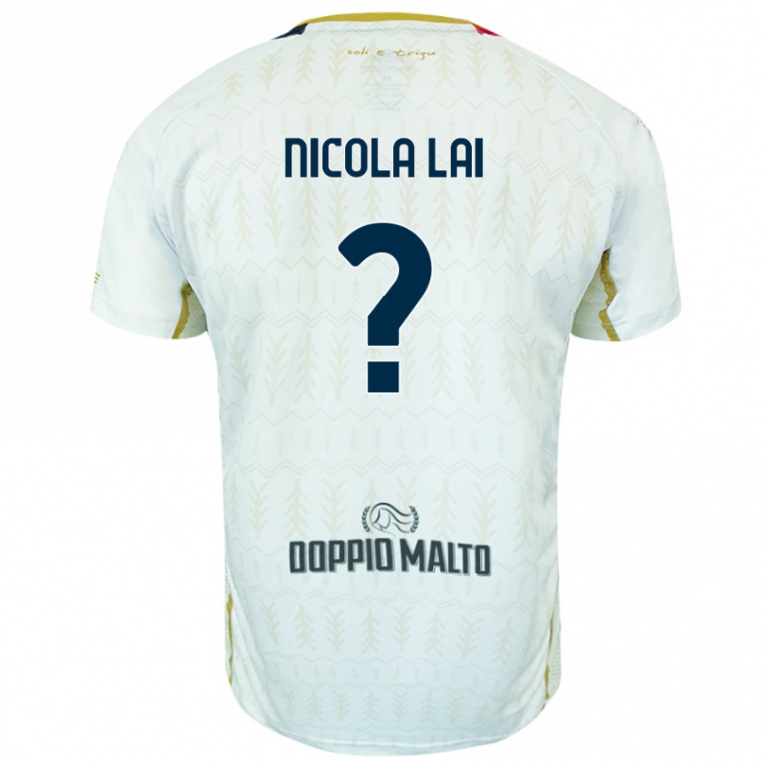 גברים כדורגל Nicola Lai #0 לָבָן הרחק ג'רזי 2024/25