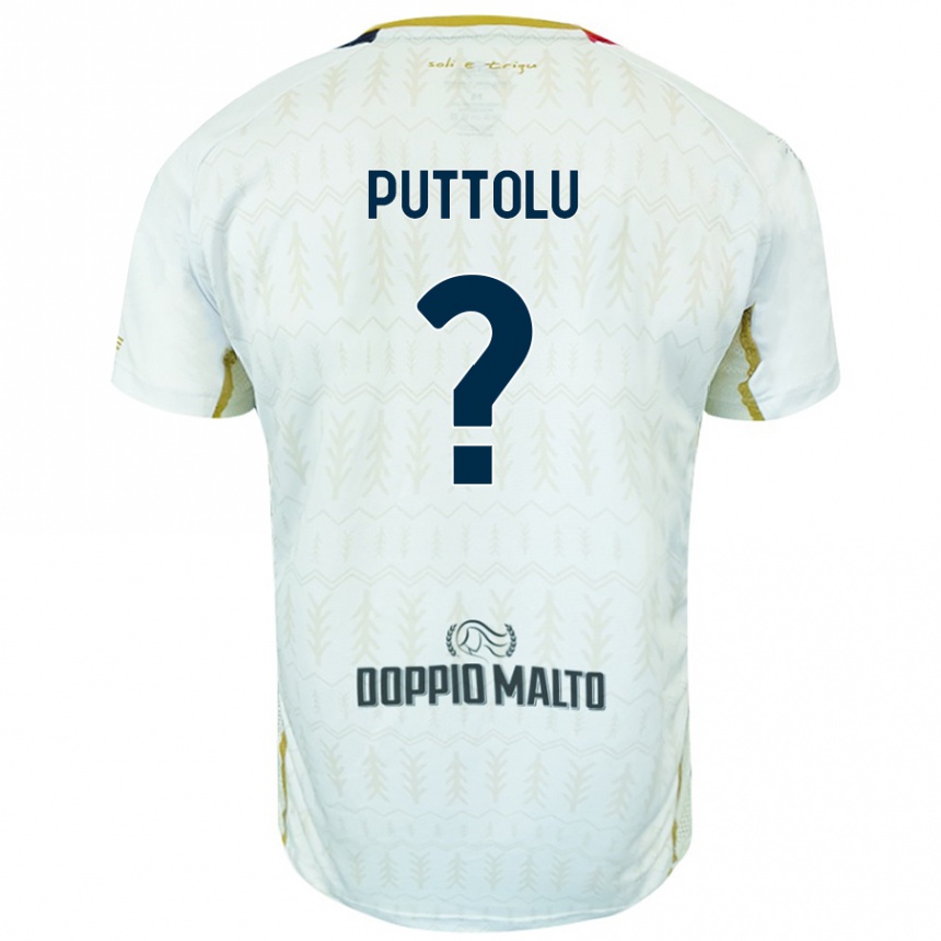 גברים כדורגל Diego Puttolu #0 לָבָן הרחק ג'רזי 2024/25