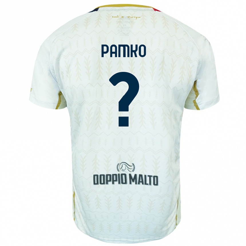 גברים כדורגל Dmytro Pamko #0 לָבָן הרחק ג'רזי 2024/25