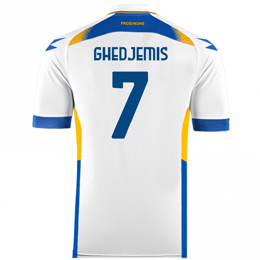 גברים כדורגל Farès Ghedjemis #7 לָבָן הרחק ג'רזי 2024/25