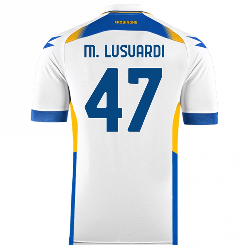 גברים כדורגל Mateus Lusuardi #47 לָבָן הרחק ג'רזי 2024/25