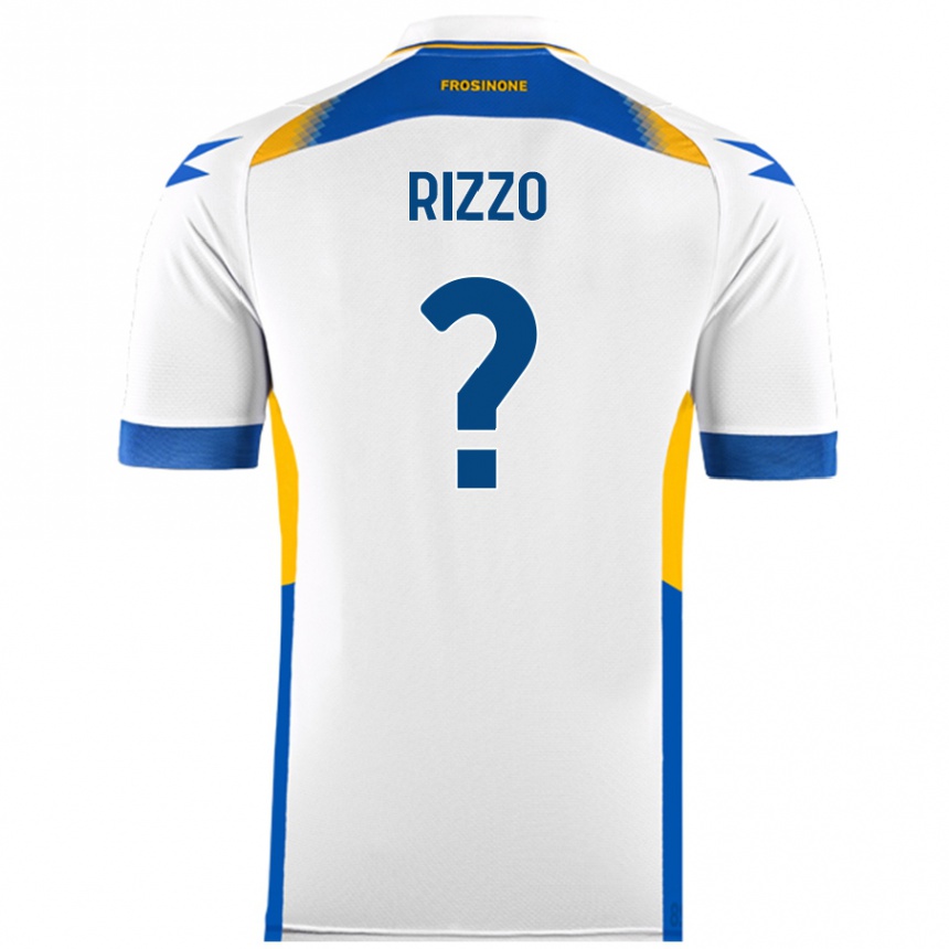גברים כדורגל Cristiano Rizzo #0 לָבָן הרחק ג'רזי 2024/25