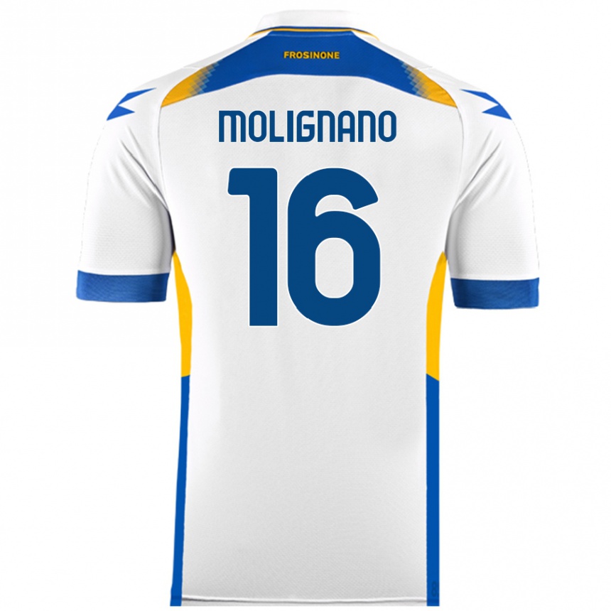 גברים כדורגל Gaetano Molignano #16 לָבָן הרחק ג'רזי 2024/25