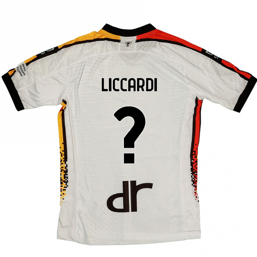 גברים כדורגל Thomas Liccardi #0 לבן שחור הרחק ג'רזי 2024/25