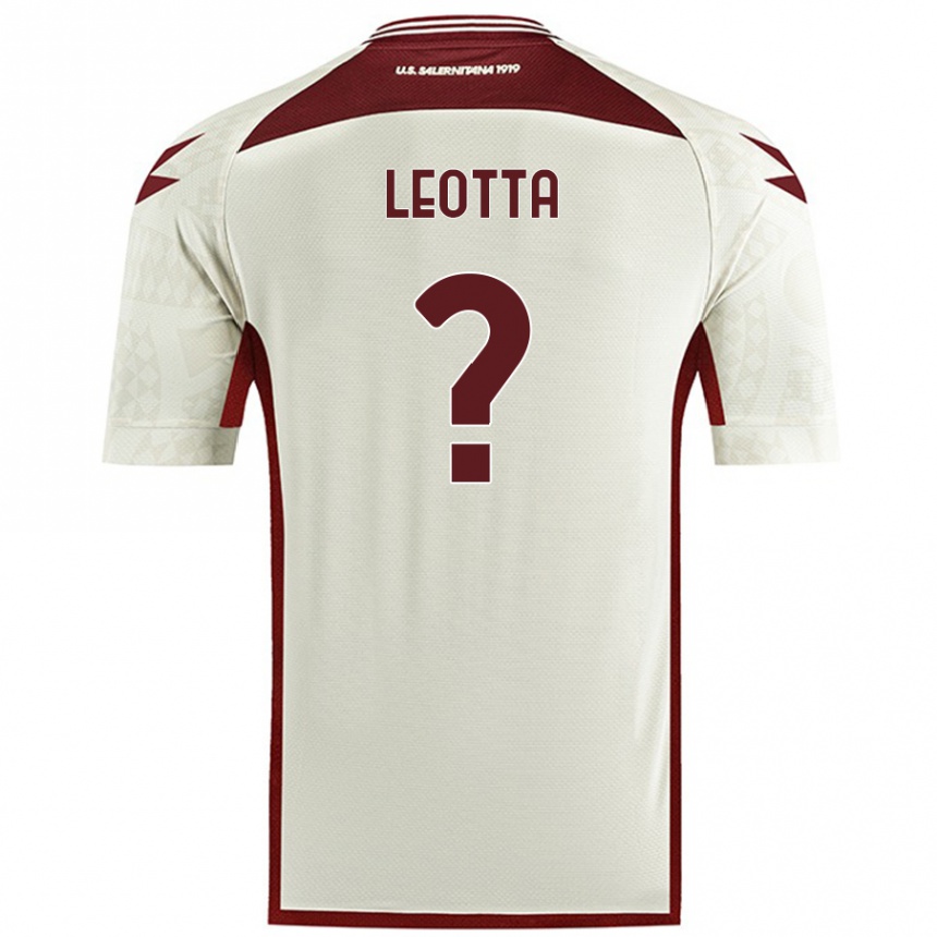 גברים כדורגל Mario Leotta #0 צבע שמנת הרחק ג'רזי 2024/25