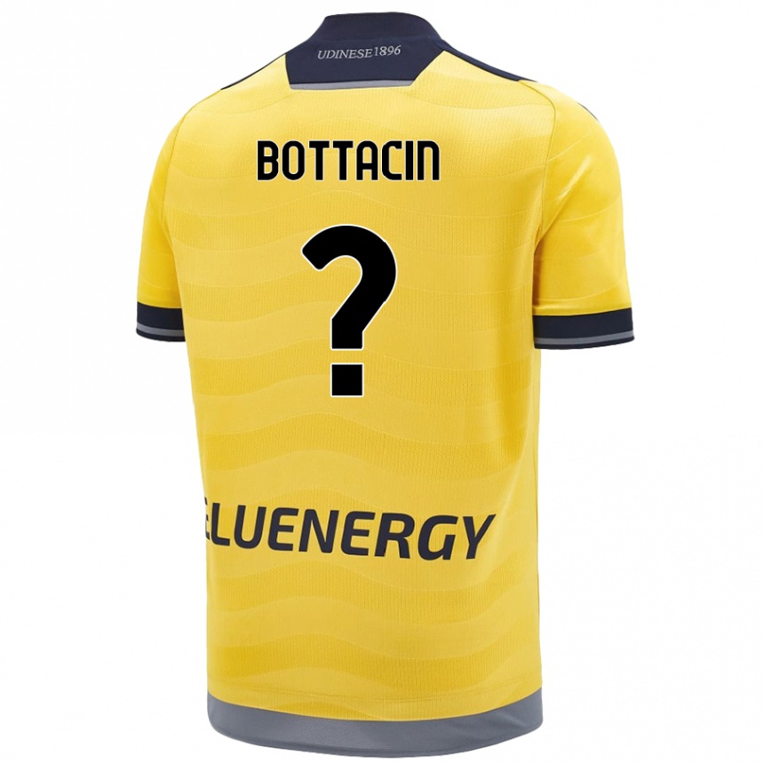 גברים כדורגל Enrico Bottacin #0 זָהוּב הרחק ג'רזי 2024/25