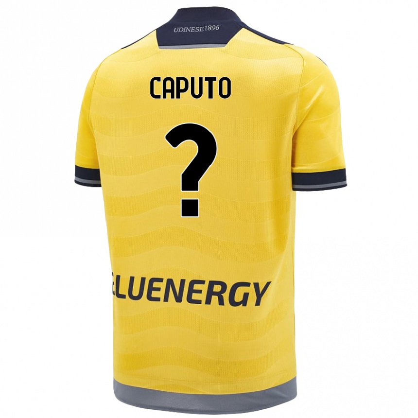 גברים כדורגל Luigi Caputo #0 זָהוּב הרחק ג'רזי 2024/25