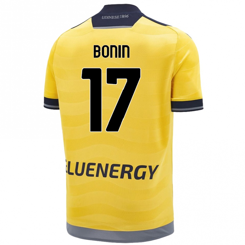 גברים כדורגל Luca Bonin #17 זָהוּב הרחק ג'רזי 2024/25