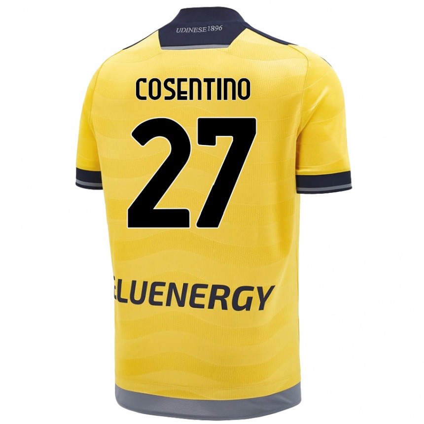 גברים כדורגל Sergio Cosentino #27 זָהוּב הרחק ג'רזי 2024/25