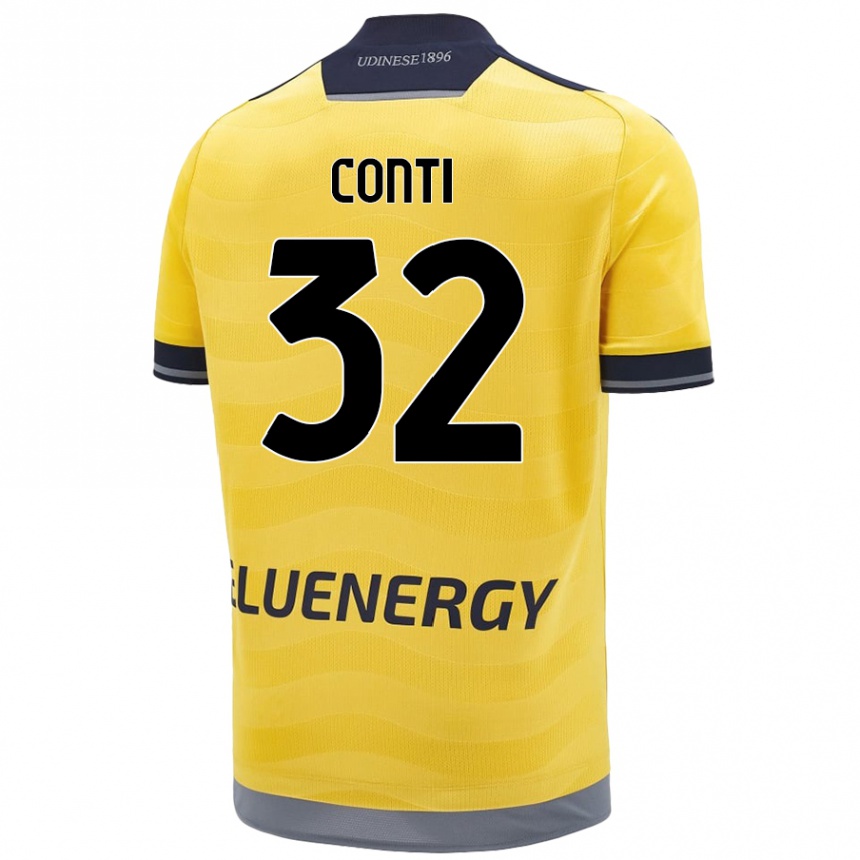 גברים כדורגל Manuel Conti #32 זָהוּב הרחק ג'רזי 2024/25