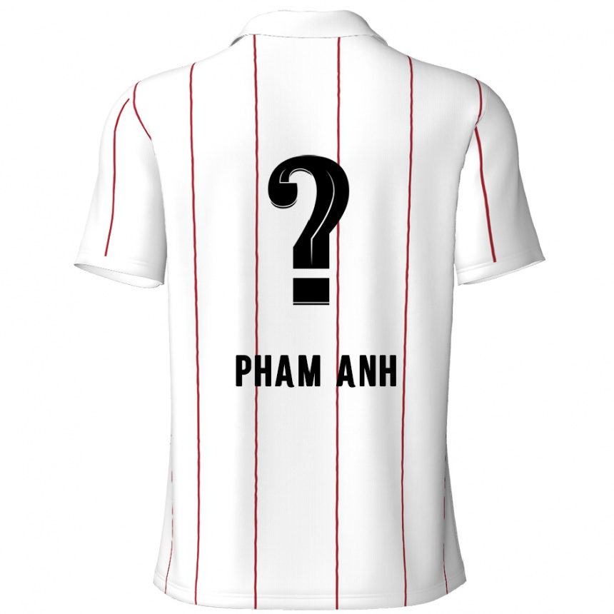 גברים כדורגל Khoi Pham Anh #0 לבן שחור הרחק ג'רזי 2024/25