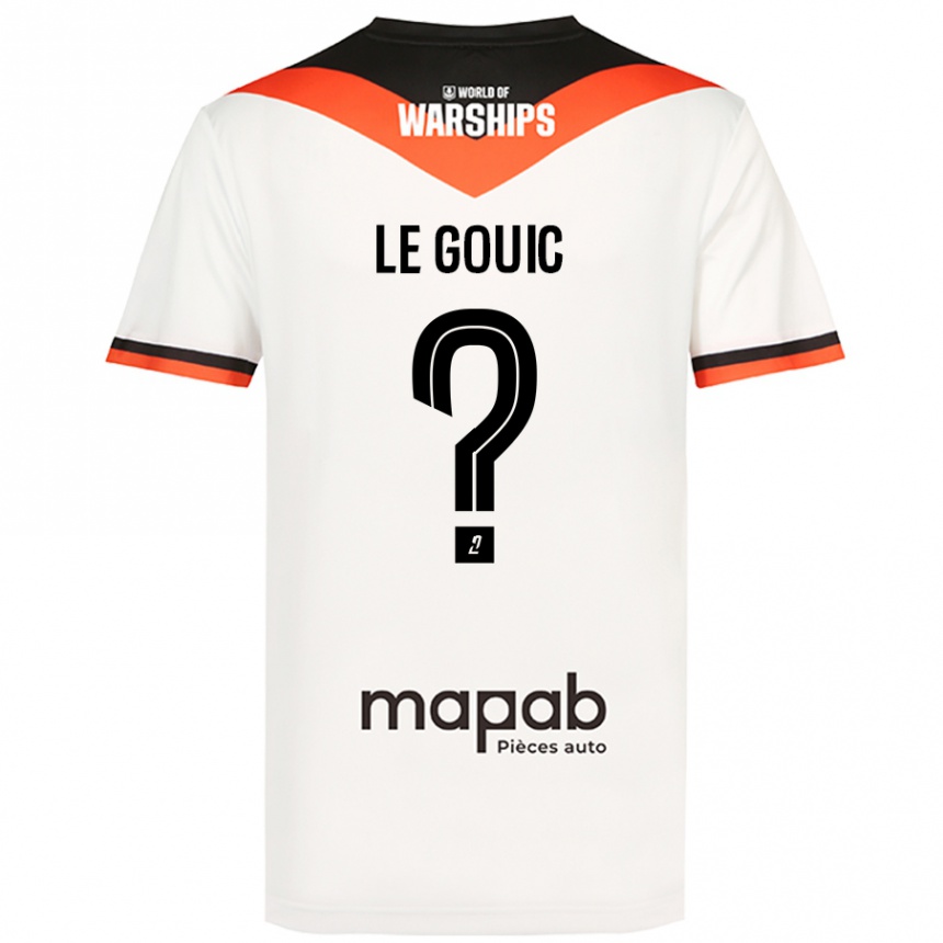 גברים כדורגל Bryan Le Gouic #0 לָבָן הרחק ג'רזי 2024/25