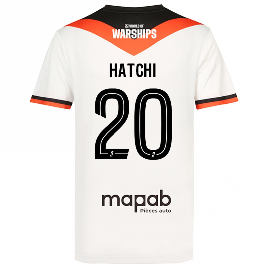 גברים כדורגל Jérémy Hatchi #20 לָבָן הרחק ג'רזי 2024/25