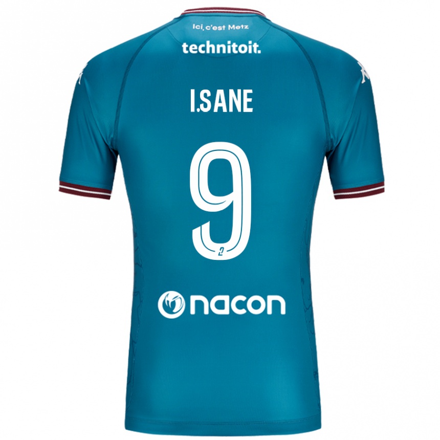 גברים כדורגל Ibou Sané #9 בלו בנזין הרחק ג'רזי 2024/25