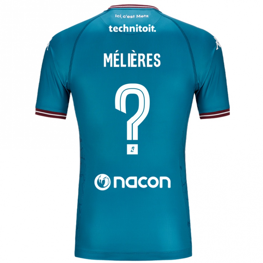 גברים כדורגל Cléo Mélières #0 בלו בנזין הרחק ג'רזי 2024/25
