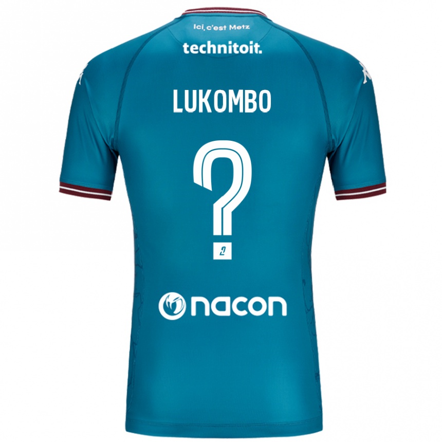 גברים כדורגל Joseph Lukombo #0 בלו בנזין הרחק ג'רזי 2024/25