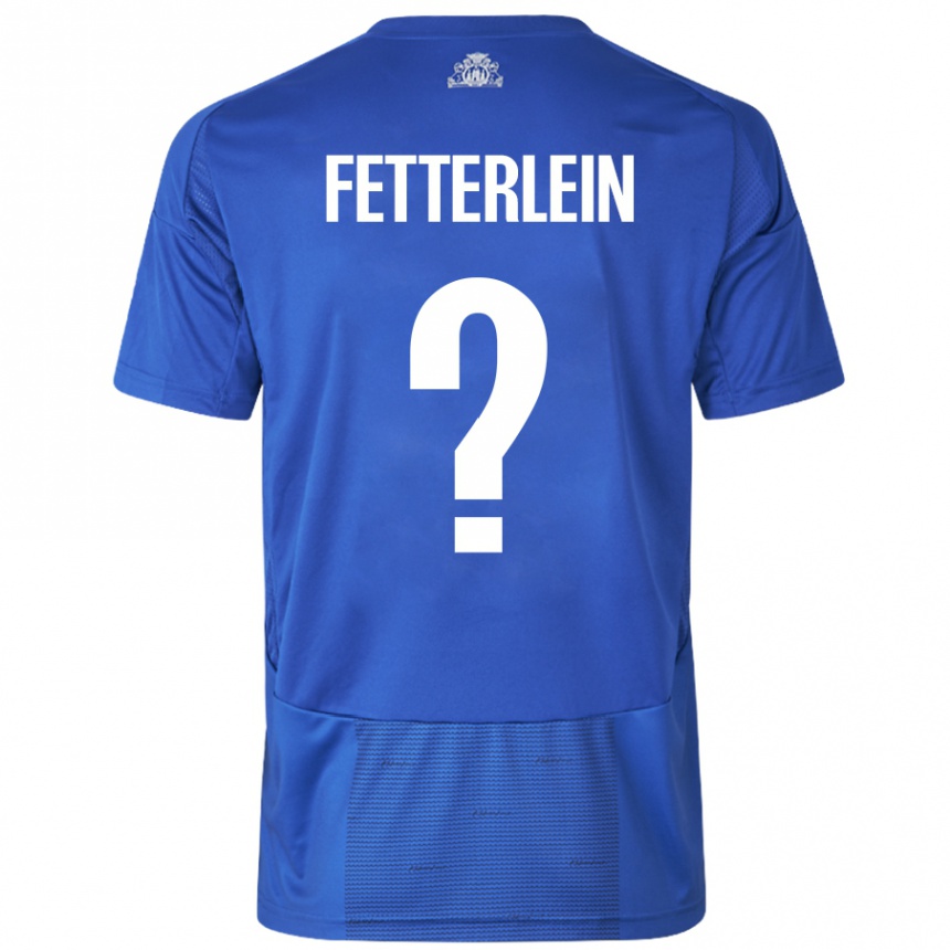 גברים כדורגל Sean Fetterlein #0 כחול לבן הרחק ג'רזי 2024/25